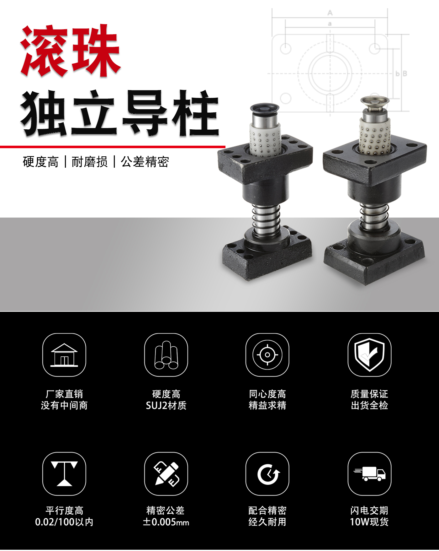 鋼球獨立導(dǎo)柱